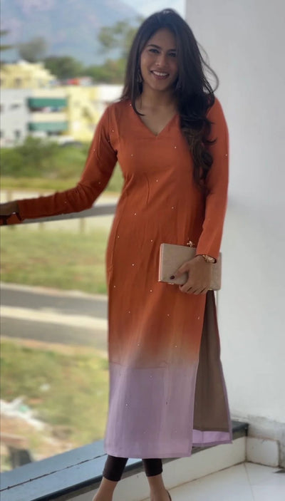 Priya designer full sleeve kurti